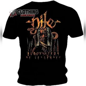 Nile Black Seeds Of Vengeance Album Merch Black Seeds of Vengeance Nile New Album Shirt Nile Graphic Tee Shirts