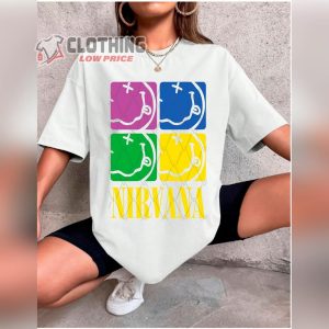 Nirvana Rock Band Unisex T-Shirt, Nirvana Concert And Live Tour Dates 2024 Shirt, Nirvana Live Concert Merch