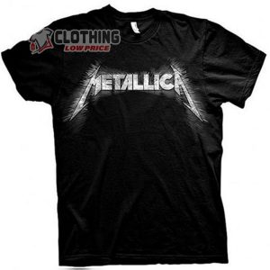 Nothing Else Matters Metallica Song Live Concert T Shirt Metallica Album Merch Metallica Spiked Black T Shirt1