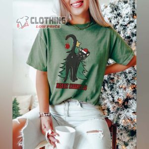 Offensive Christmas Shirt, Rude Holiday Christmas T-Shirt, Christmas Tee, Cat Xmas Shirt, Christmas Cat, Christmas Gift