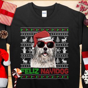 Old English Sheepdog Christmas Shirt Funny Ugly Christmas T Shirt 2