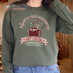 Old Fashioned Hot Cocoa Sweatshirt Merry Christmas Cozy Tee 1 Copy