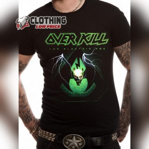 Overkill The Electric Age Tour Merch, Overkill The Electric Age Songs Shirt, Overkill Live Concert T-Shirt