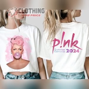 P!Nk Pink Singer Summer Carnival 2024 Tour Shirt, Pink Fan Lovers Shirt, Music Tour 2024 Shirt, P!Nk 2024 Tour Merch