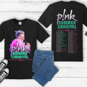 P!nk Pink Singer Summer Carnival 2024 Festival WORLD Tour Hoodie, P!nk Pink 2024 World Tour Unisex T-Shirt