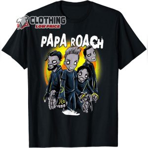 Papa Roach lovehatetragedy Album T-Shirt, She Loves Me Not Papa Roach Song Shirt, She Loves Me Not Lyrics Shirts, Papa Roach Zombie Redux Merch