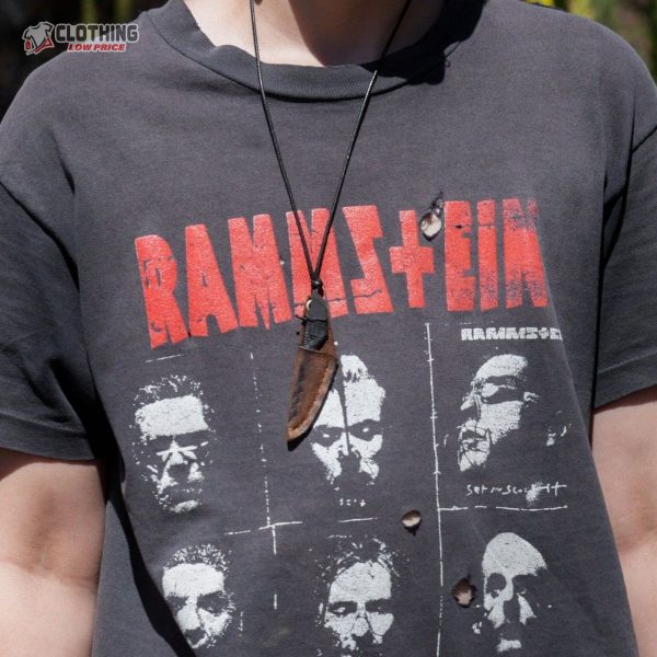 Perfectly Faded Vintage Rammstein Single Stitch T Shirt