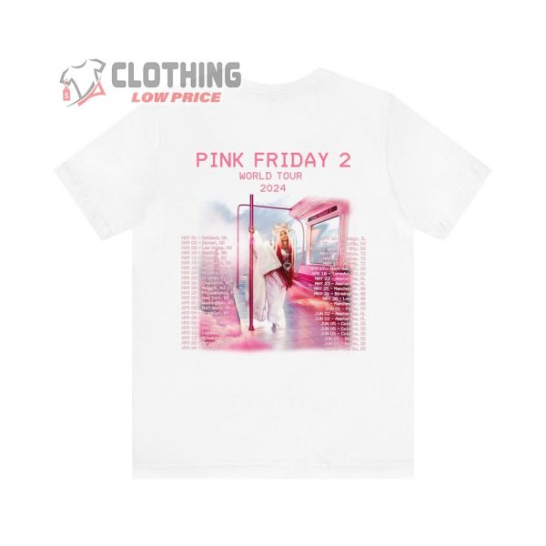 Pink Friday 2 Gag City 2024 World Tour Merch, Nicki Minaj World Tour 2024 Shirt, Nicki Minaj Tour Dates 2024 T-Shirt