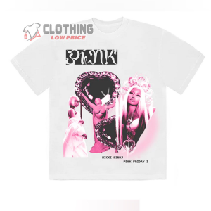 Pink Friday 2 Heart Collage Merch, Nicki Minaj Shirt, Nicki Minaj Pink Friday 2 Album T-Shirt