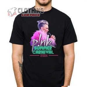 Pink Singer Summer Carnival 2024 Tour Shirt Pink Fan Lovers Shirt Concert 2024 P!Nk Shirt P!Nk 2024 Tour Merch 3