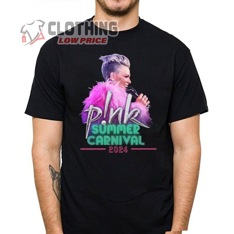 Pink Singer Summer Carnival 2024 Tour Shirt, Pink Fan Lovers Shirt, Concert 2024 P!Nk Shirt, P!Nk 2024 Tour Merch