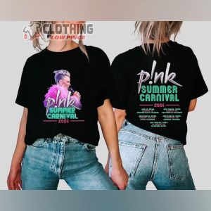 Pink UK Summer Carnival 2024 Festival Tour T-Shirt, Pink Singer Fan Gift