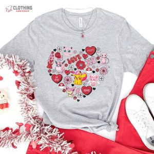 Pkm ValentineS Day Shirt Anime Cartoon Shirt Matching ValentineS