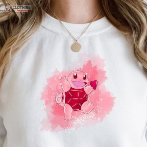 Pokemon Lover Gift, Pokemon Sweatshirt, Water Pokemon Shirt, Valentines Pokemon Hoodie