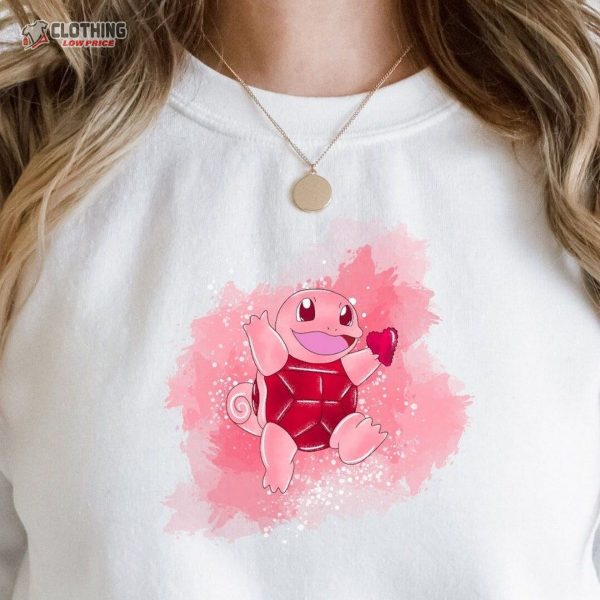 Pokemon Lover Gift, Pokemon Sweatshirt, Water Pokemon Shirt, Valentines Pokemon Hoodie
