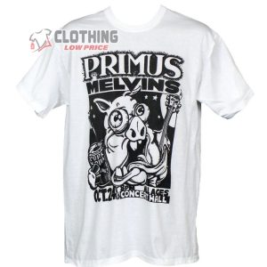 Primus And Melvins Concert Merch, Primus Concert Music Shirt, Primus Mr Krinkle T-Shirt