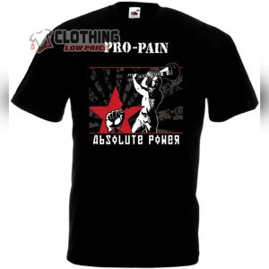 Pro Pain Absolute Power Full Album Cover Shirt Pro Pain Graphic Tee Merch Pro Pain Destroy The Enemy Song T Shirt1