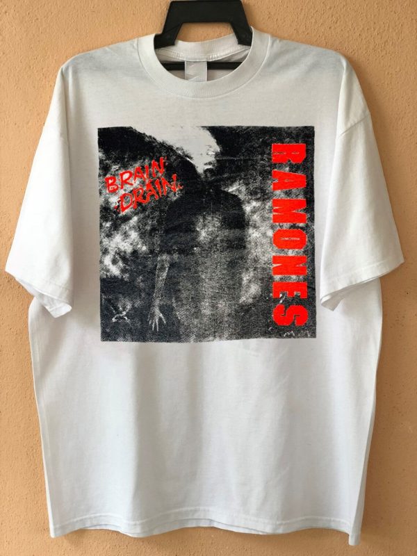 Ramones Brain Drain Japan Tour 1990 2 Sides Unisex T-Shirt, Ramones In Japan Tour 1990 Shirt, Ramones Band Top Songs Shirts, 90S Ramones Rock Band Tee Merch