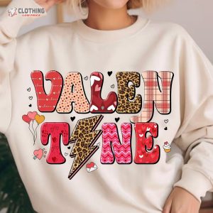 Retro ValentineS Day Shirt Groovy Valentine Red Valentine Sublimation 4