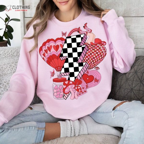 Retro Valentines Png, Lightning Bolt Valentines Day, Valentines Sublimation, Valentines Day Shirt