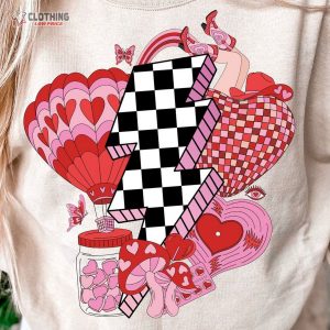 Retro Valentines Png Lightning Bolt Valentines Day Valentines Sublimation Valentines Day Shirt 3