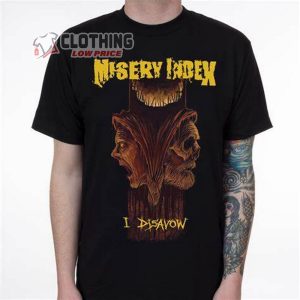 Rituals of Power Full Album Shirt, Misery Index New Album Merch, Misery Index I Disavow Song T-Shirt