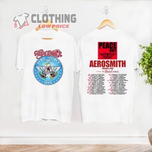 Rock Band Aerosmith Logo Shirt, 2023 Tour Peace Out Farewell Aerosmith Shirt, Aerosmith Fan Gift Shirt, Aerosmith Concert Merch