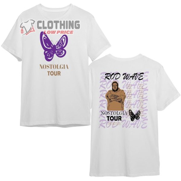 Rod Wave Nostalgia Tour 2024 Merch, Rod Wave Fan Shirt, Retro Rod Wave 90S Rap Music Tee Gift Fans