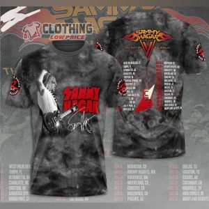 Sammy Hagar 2024 Tour 3D Merch, Sammy Hagar 2024 Tour The Best Of All World 3D All Over Printed