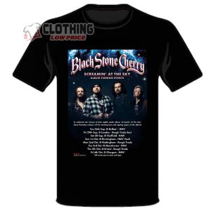 Screamin At The Sky Black Stone Cherry Album Singing Event 2024 Merch, Black Stone Cherry Album Shirt, Screamin At The Sky Events 2024 Schedule T-Shirt Hoodie And Sweater