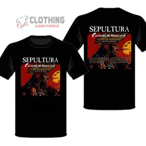 Sepultura Brazilian Tour 2024 Turne De Despedida T-Shirt, Sepultura Brazilian Tour 2024 Dates Merch, Sepultura 40 Years Celebrating The Through Death Tour 2024 T-Shirt, Hoodie And Sweater
