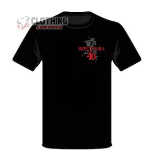 Sepultura Celebrating The Through Death Tour 2024 Merch, Sepultura 40 Year Anniversary Tour Logo Shirt, Sepultura Fan Gift T-Shirt, Hoodie And Sweater