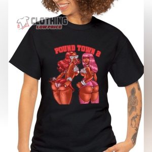 Sexyy Red Nicki Minaj Pound Town 2 T-Shirt, Nicki Queen Of Rap Shirt, Nicki Minaj Graphic Tee, Nicki Minaj Tour Merch, Nicki Minaj Fan Gift