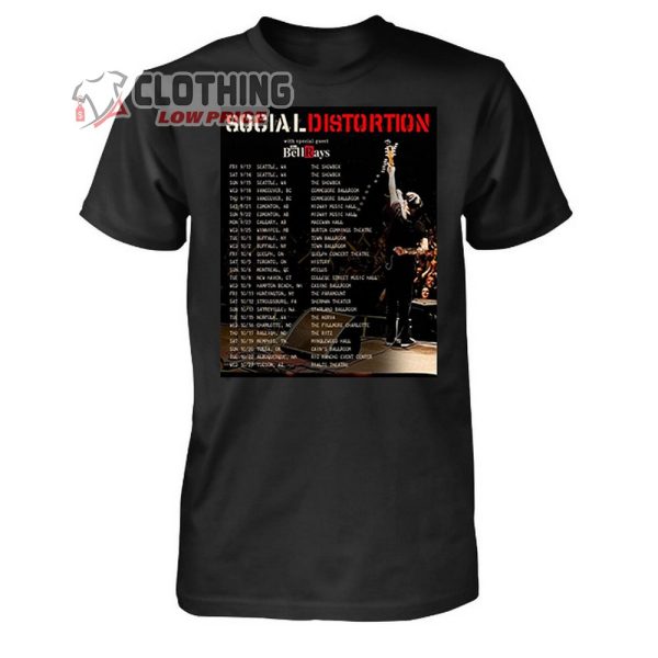 Social Distortion Merch, Social Distortion 2024 North American Tour T-Shirt