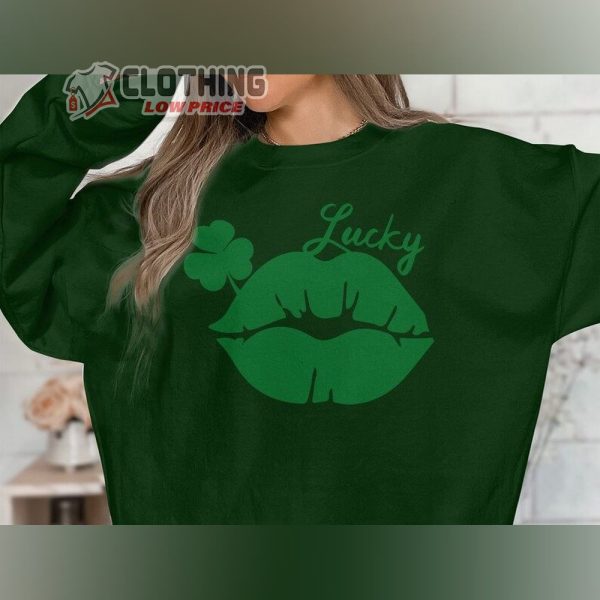 St Patrick’S Lucky Sweatshirt, St Patrick’S Day Party Hoodie, Lucky Clover Sweatshirt, Saint Patrick’S Pullover Shirt, Lucky Charm Gift