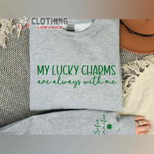 St Patricks Day 2024 Sweater, Saint Pattys Day 2024 Mom Shirt, Cute Grandma Sweatshirt, Saint Patricks Day, Lucky Charms Gift