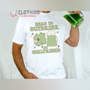 St Patricks Day Couple Shirts, St Paddy Green Beer 2024 T-Shirt, Groovy Shamrock T-Shirt For Couples, Drinking Shirt, Lucky Charm Tee Gift