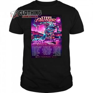 Steel Panther 2024 European Tour Dates Merch, Steel Panther On The Prowl World Tour 2024 T-Shirt