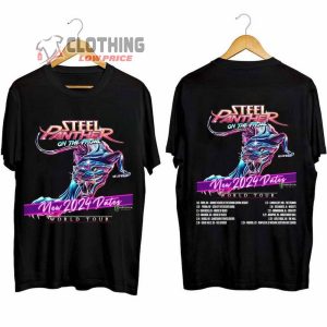 Steel Panther On The Prowl World Tour 2024 Merch, Steel Panther Album Shirt, Steel Panther New 2024 Dates T Shirt (2)