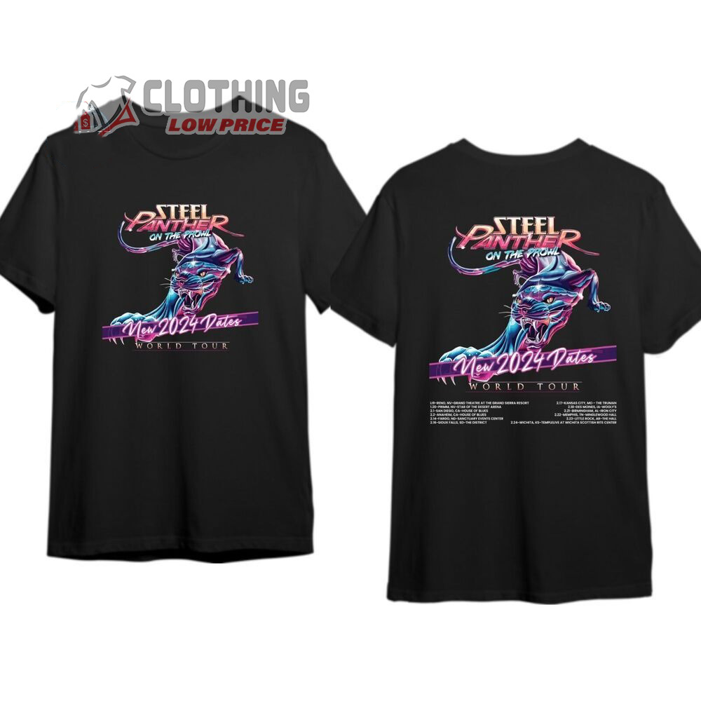 Steel Panther On The Prowl World Tour 2024 Merch, Steel Panther Album ...