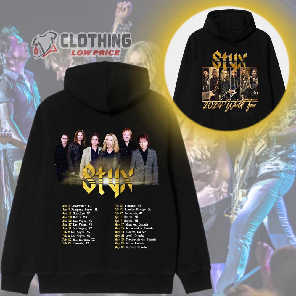 STYX Band And Foreigner Band Tour 2024 Merch, STYX Band And Foreigner