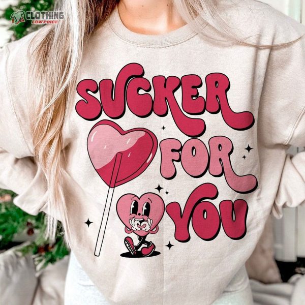 Sucker For You Retro Valentine’S Day, Funny Valentines, Valentines Sublimation Digital