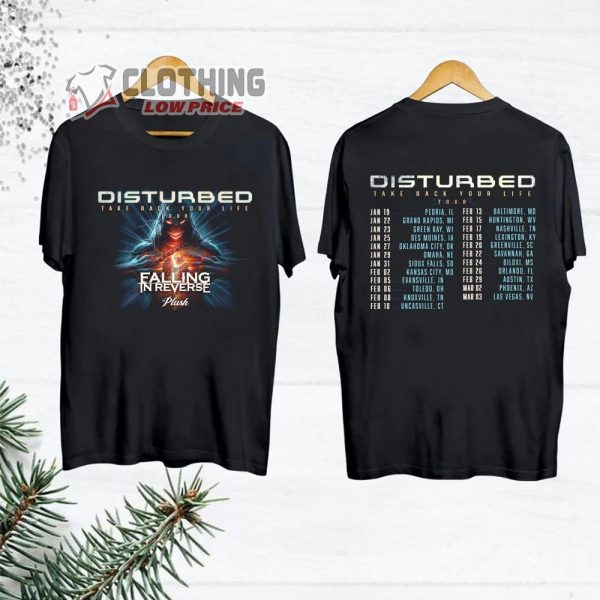 Take Back Your Life Tour Disturbed 2024 Merch, Take Back Your Life Tour Shirt, Disturbed Discography T-Shirt