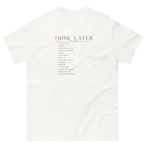 Tate Mcrae Album Tracklist Unisex T Shirt Tate McRae The Think Later World Tour 2024 Shirt Tate McRae Top Songs Shirt Tate McRae 2024 Concert Shirt1