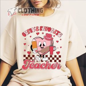 Teacher Valentine Shirt, Cupid’S Favorite Teacher, Teacher Gift, Valentine’S Day Teacher Gift
