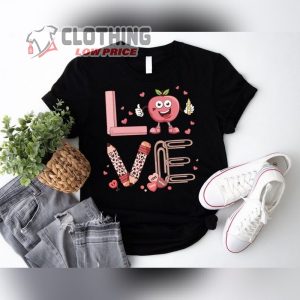 Teacher Valentine Shirt, Love Teaching Sweatshirt, Teacher Love Shirt, Teaching With Heart Shirt, Teacher Valentine’S Merch
