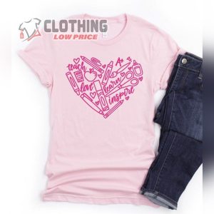 Teacher Valentine Shirt, School Supplies Heart Shirt, Teacher Shirt, Teacher Tee, Teacher Valentines Gifts