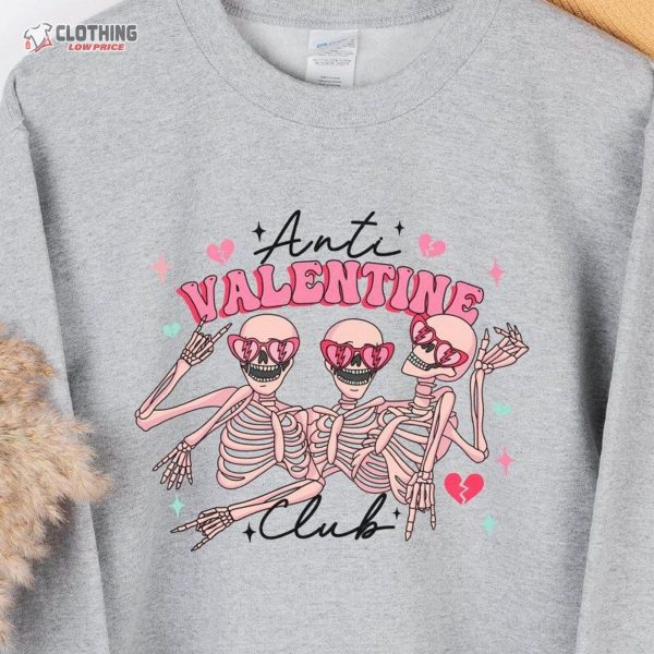 The Anti Valentine Club Sweatshirt, Anti Valentines Day Shirt