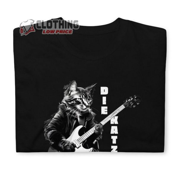 The Cat Die Katze Shirt, 2024 World Tour Guitar Cat Rocks On T-Shirt