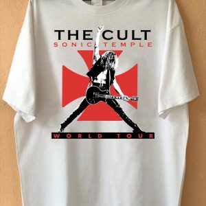 The Cult Sonic Temple World Tour 1989 Unisex T Shirt The Cult Hard Rock Tour TShirt The Cult Sonic Temple Tour Shirt The Cult Songs Music Tee Merch3